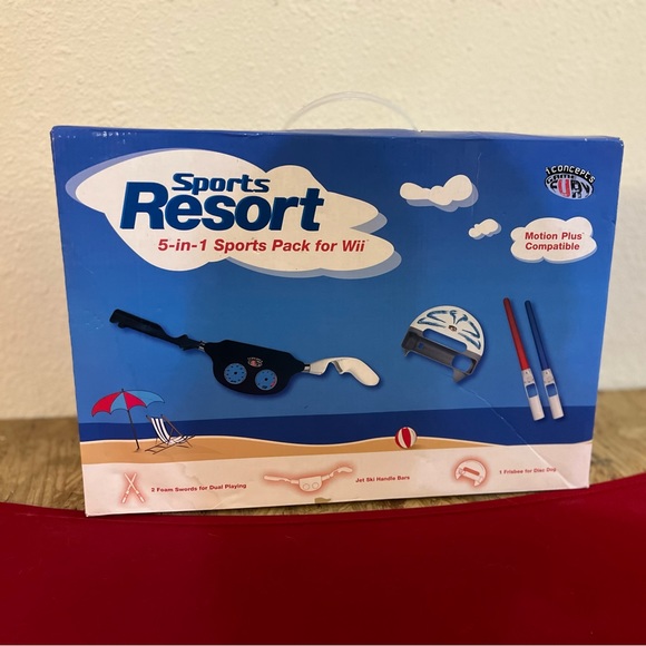 Wii Controller Add-on Sports Resort 5 in 1 Pack for Wii Motion Plus New Open Box - Picture 1 of 6